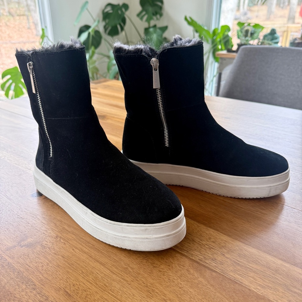 JSlides black sneaker boots